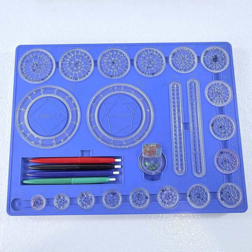 Vintage Kenner's New Spirograph No. 401 Geometric Drawing Game Toy NEAR COMPLETE